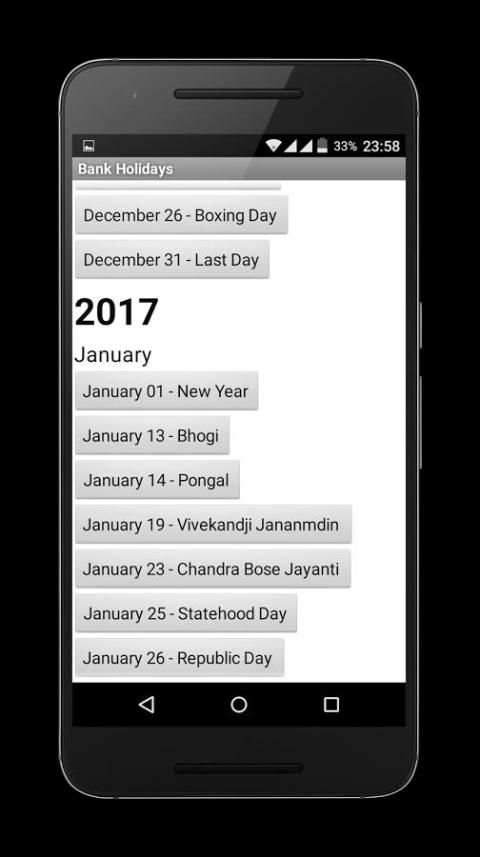 Public Holidays India FREE 1 تصوير الشاشة