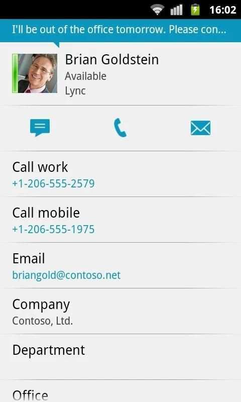 Lync 2010 स्क्रीनशॉट 4