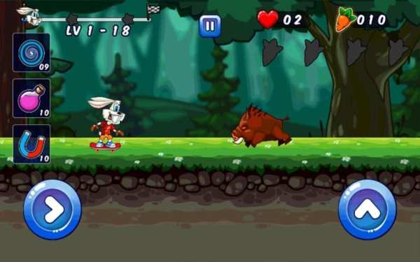 Looney Bunny Skater Dash скриншот 14