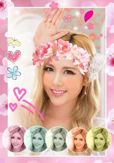 แต่งรูปน่ารัก กล้อง Snapchat स्क्रीनशॉट 1