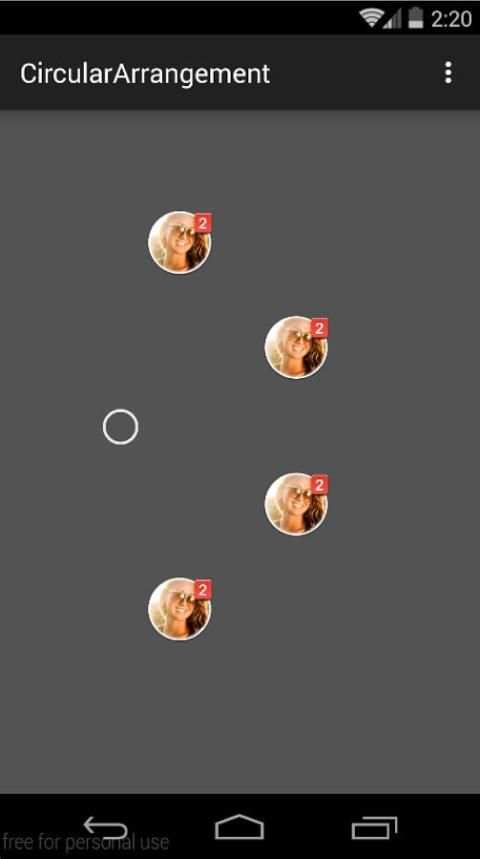 Springy chat heads demo screenshot 1