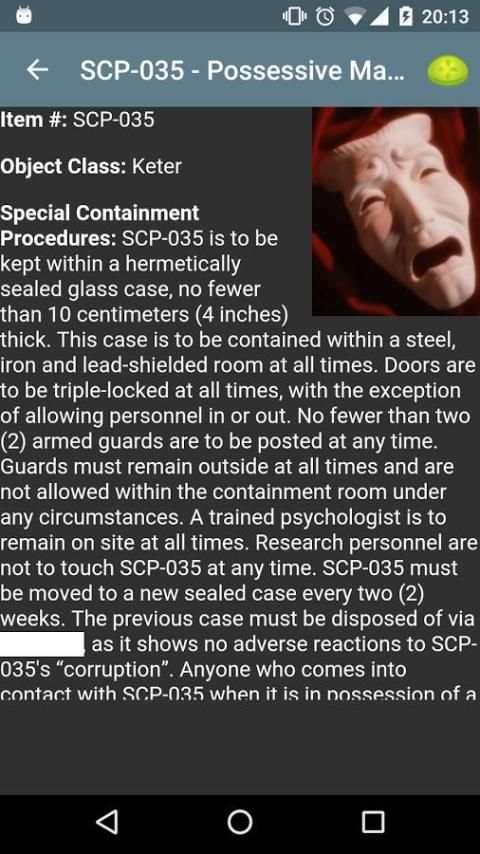 SCP Database 16 تصوير الشاشة