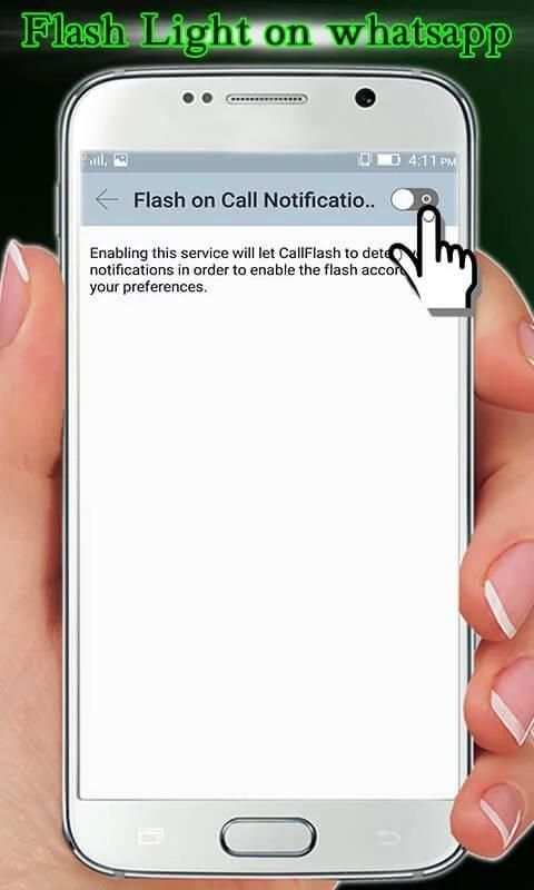 Flash Light on Whatsapp & Call screenshot 4