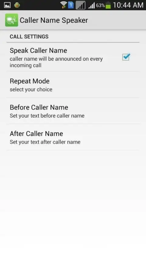 Caller Name Speaker screenshot 1