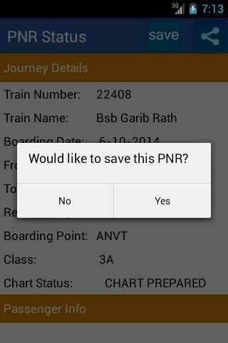 PNR Status App Indian Railway screenshot 2