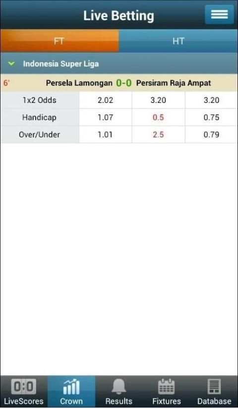 Livescore odds screenshot 17