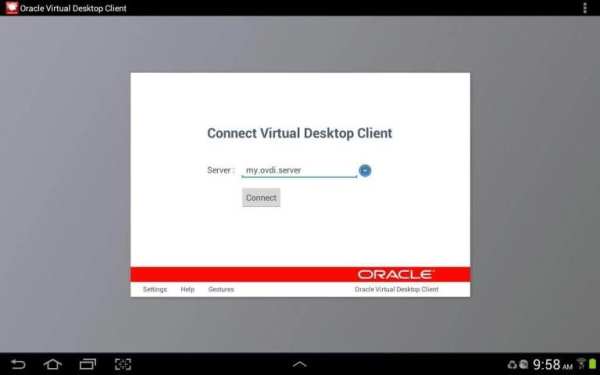 Oracle Virtual Desktop Client screenshot 7