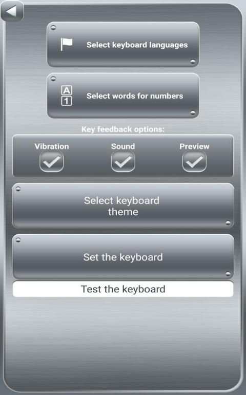 Silver Keyboard with Emojis screenshot 2