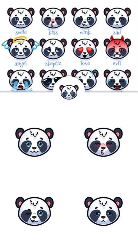 Panda Fighting Smiley Face 9 تصوير الشاشة