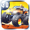Racing Car monster truck 3D icon