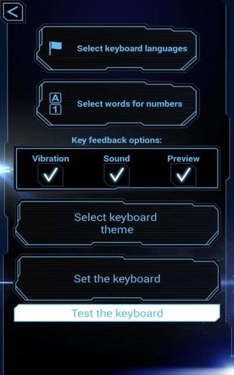 Futuristic Theme Keyboard App screenshot 2