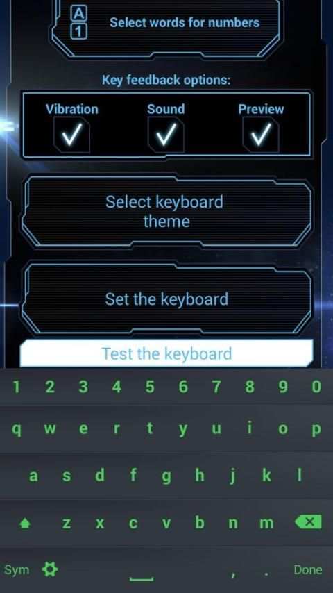 Futuristic Theme Keyboard App screenshot 3