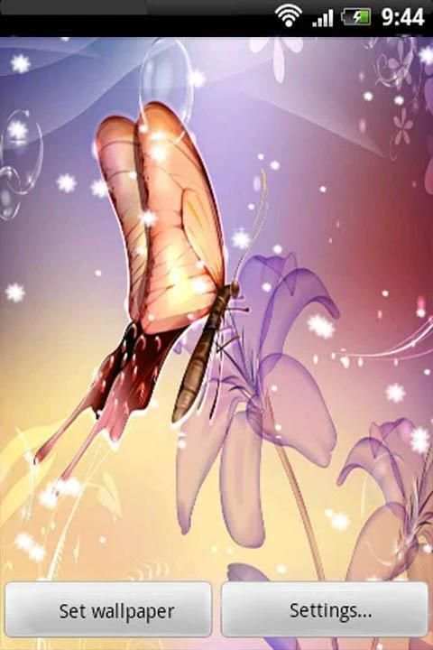 3D Butterfly Live Wallpaper screenshot 3