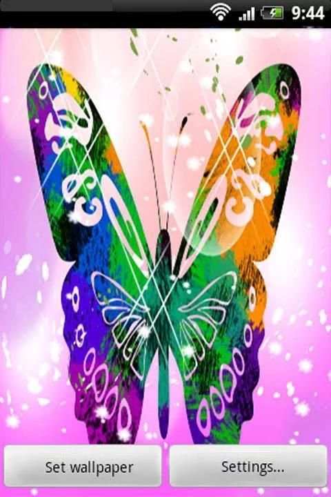 3D Butterfly Live Wallpaper screenshot 2