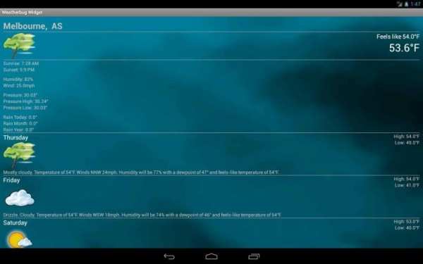 Weather Widget स्क्रीनशॉट 12