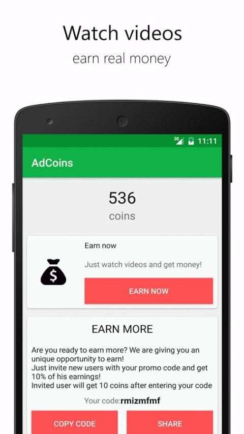 AdCoins: make cash now! screenshot 7