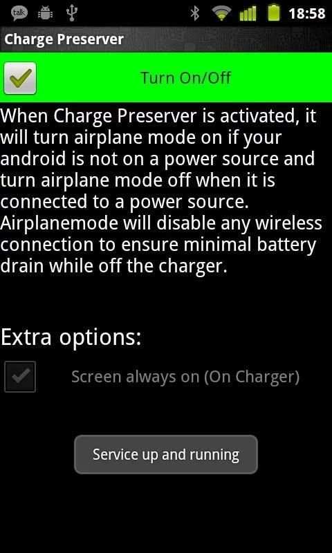 Charge Preserver screenshot 2