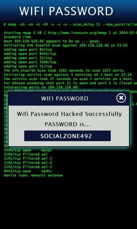 Wifi Password Hacker Prank screenshot 1