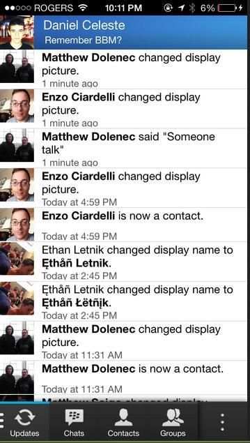 Transparent Theme BBM screenshot 1