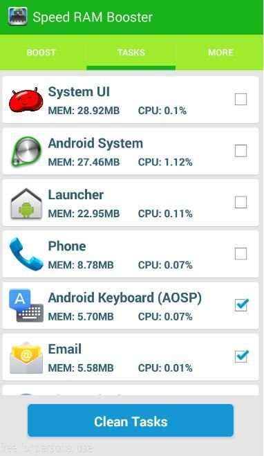 Speed RAM Booster (Cleaner) screenshot 2