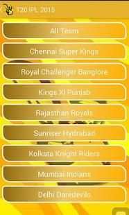 T20 IPL 2015 Schedule screenshot 1