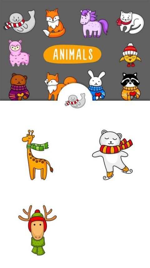 Cartoon Fairy Tale Stickers скриншот 3