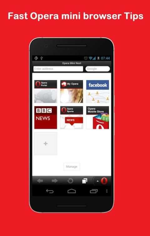 Fast Opera mini browser Tips скриншот 4