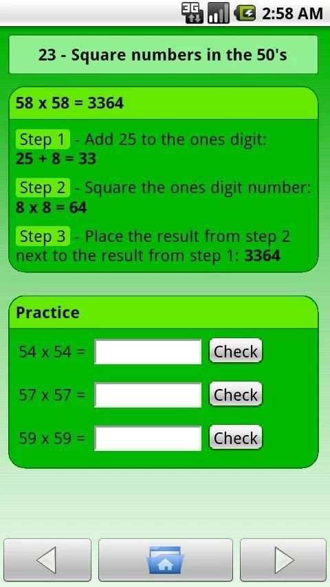 Fun Math Tricks Lite screenshot 1