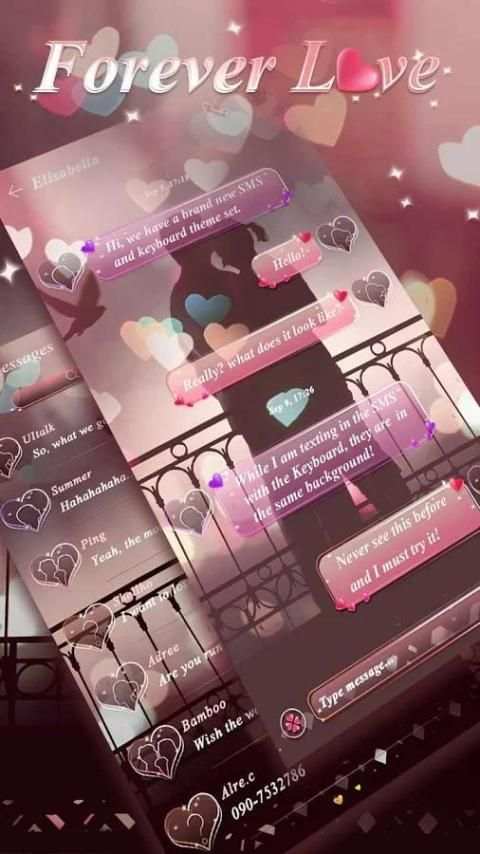 Tema SMS Romantis screenshot 5
