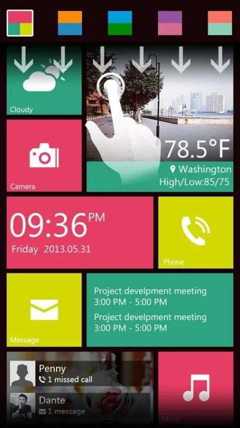 Rix GO Locker Theme स्क्रीनशॉट 1