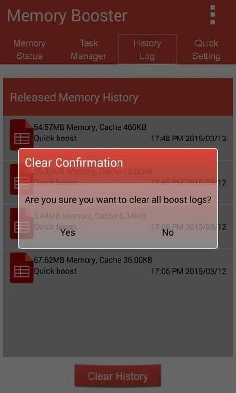 Memory booster + Ram Cleaner screenshot 3
