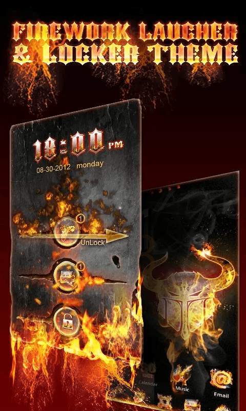 Tema Api Menyala screenshot 1