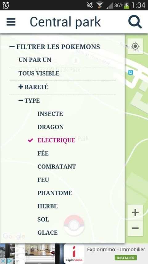 MPG PokeMap - Pour Pokémon GO screenshot 1