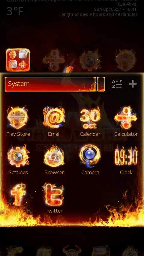 Tema Api Menyala screenshot 4