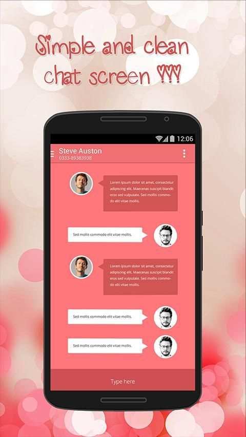 Pink Theme for Suma SMS screenshot 1