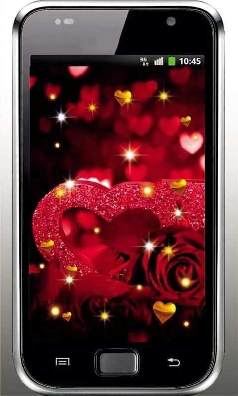 Roses Hearts HD live wallpaper screenshot 3