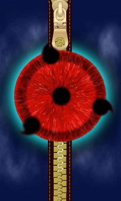 Zipper Lock Screen Sharingan 7 تصوير الشاشة