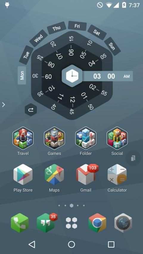 TSF Shell Cube Theme screenshot 1