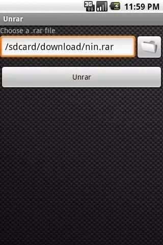 Unrar screenshot 2