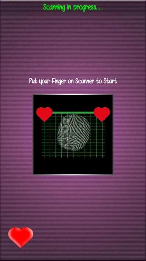 Fingerprint Blood Pressure Fun screenshot 1