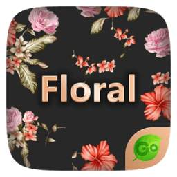 Floral GO Keyboard Theme Emoji