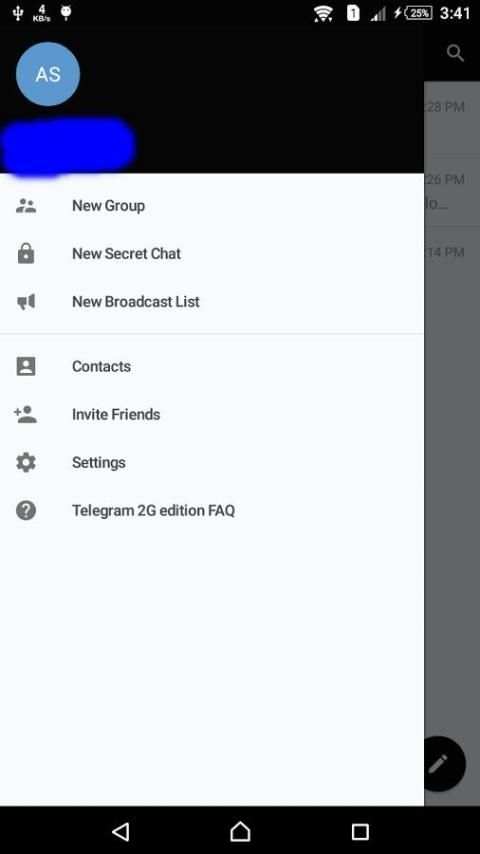 Telegram 2G edition скриншот 1
