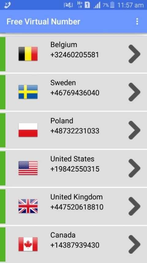 Free Virtual Mobile Number 1 تصوير الشاشة