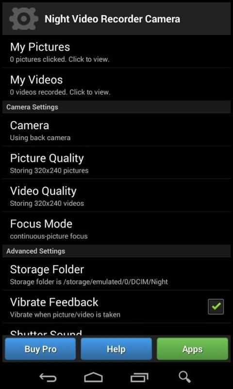 Night Video Recorder Camera скриншот 5