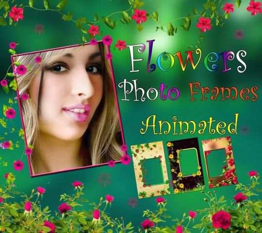 Flowers photo frames Animated 1 تصوير الشاشة