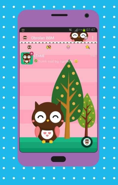 Tema cute owl screenshot 3