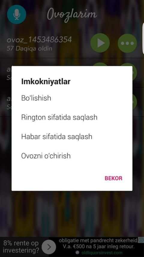 Kulguli Ovoz 1 تصوير الشاشة