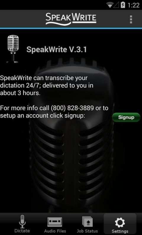 SpeakWrite Recorder स्क्रीनशॉट 1
