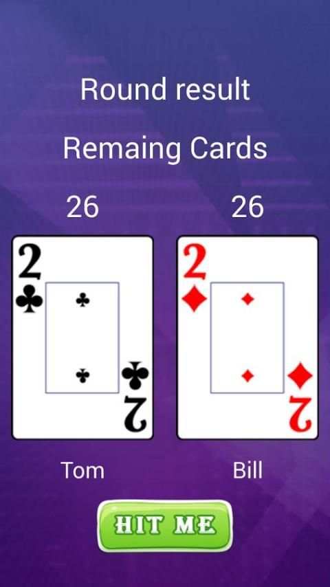 2 Player Card Game स्क्रीनशॉट 2