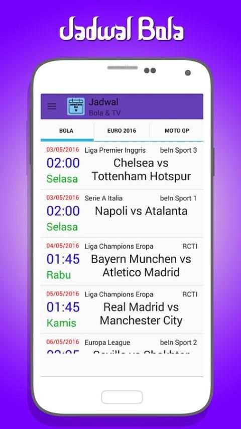 Jadwal Bola dan TV screenshot 3